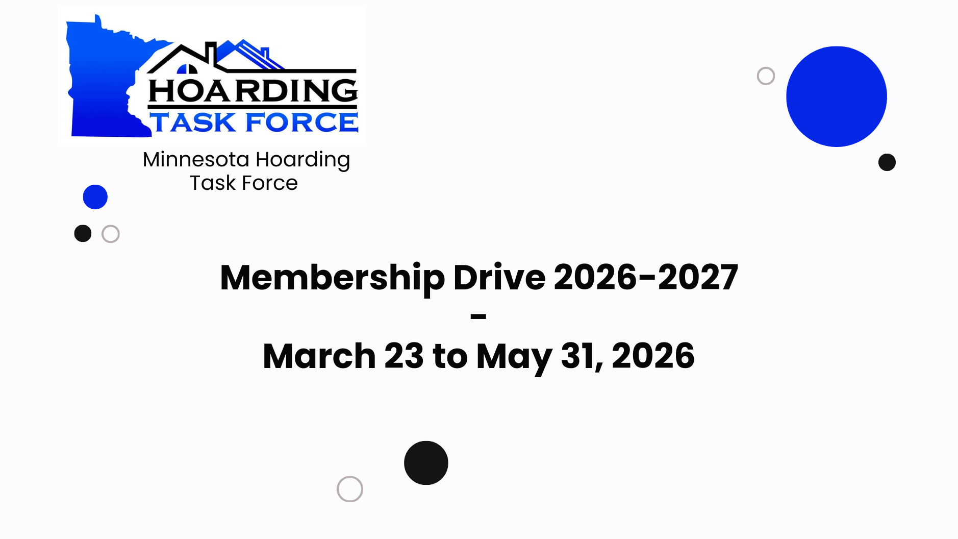 Membership Drive 2026-2027. March 23-May 1.